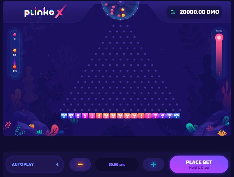 Terrain de jeu Plinko