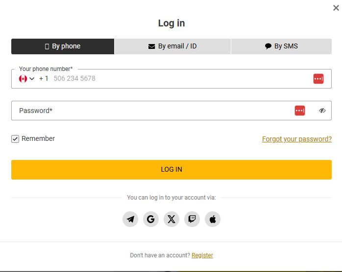 MelBet Login