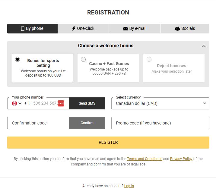 Melbet Registration
