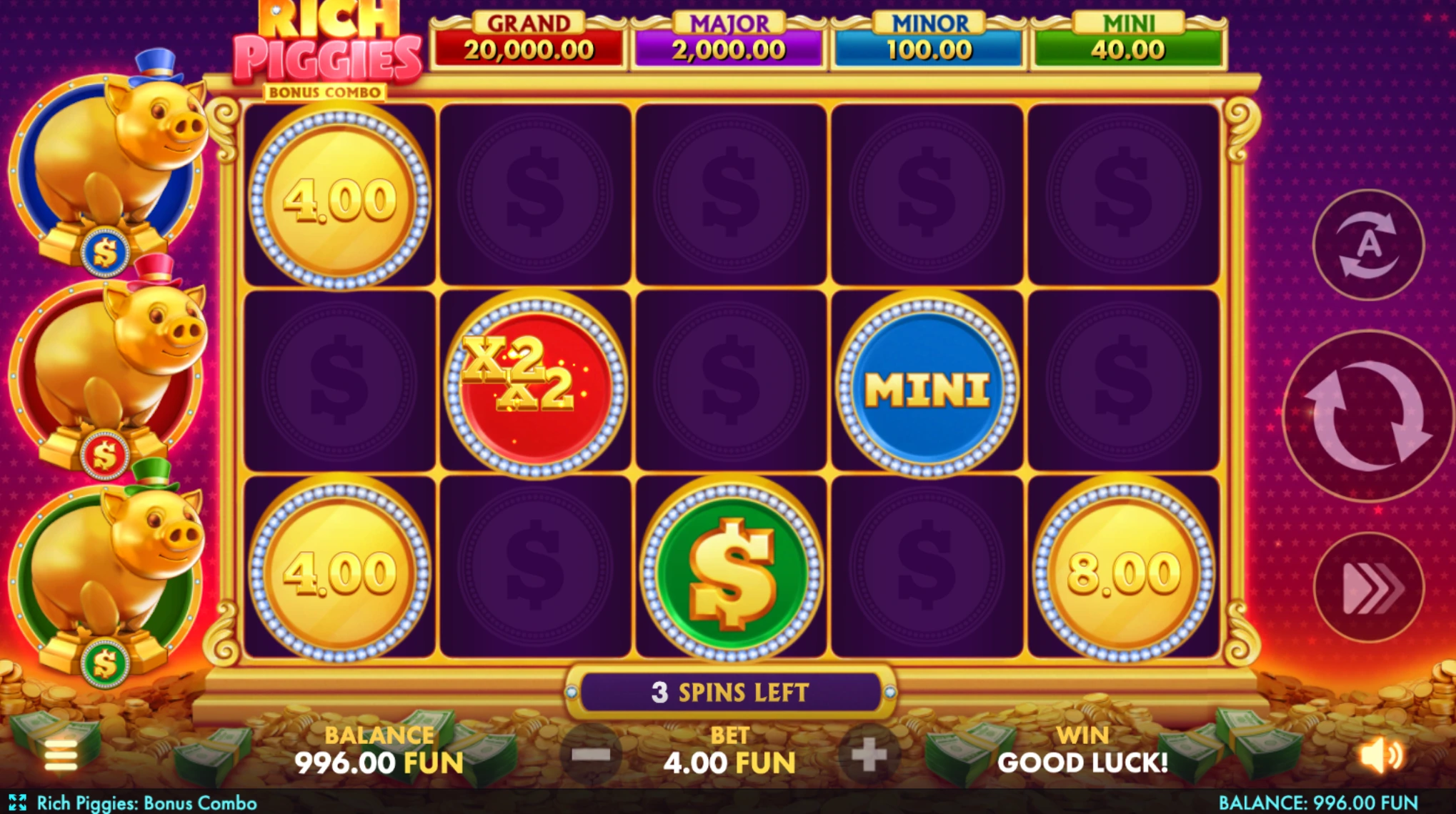 rich little piggies slot machine