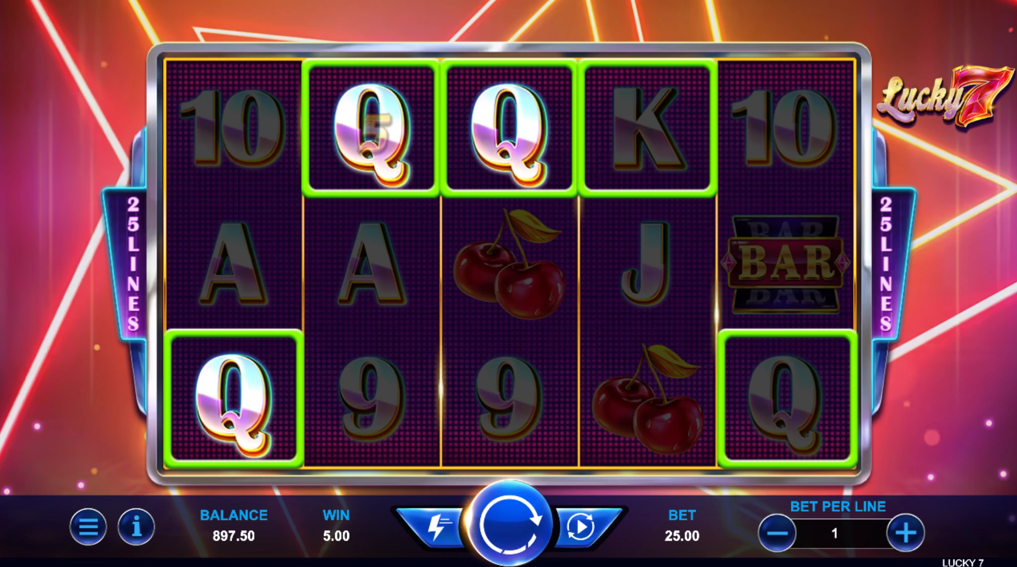 Lucky 7 slot machine