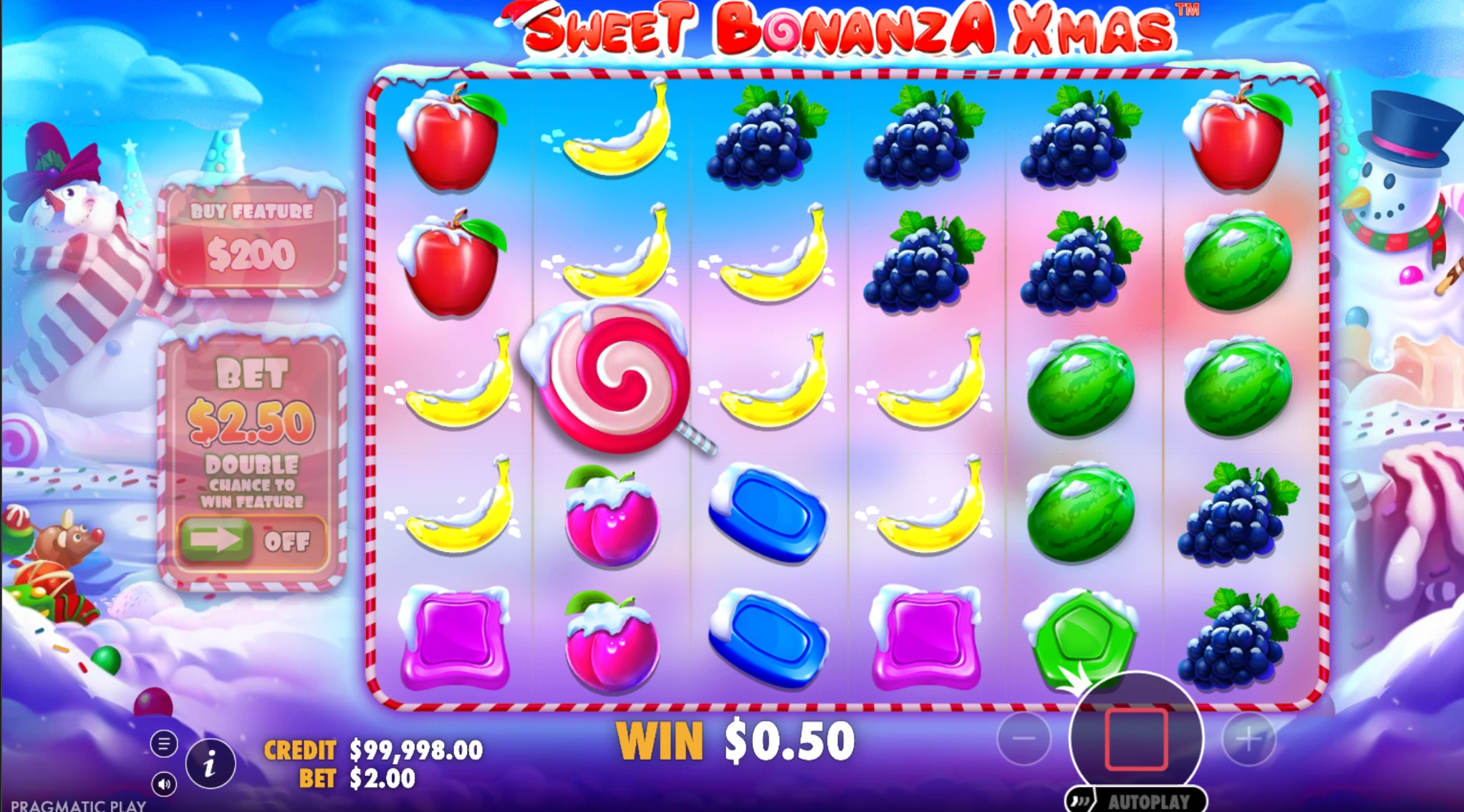 Sweet Bonanza Xmas slot machine